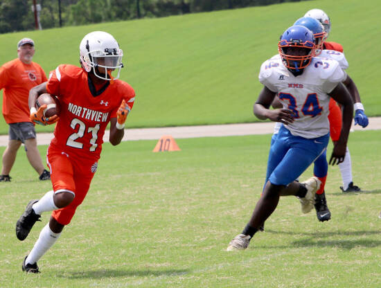 Middle school football family in pictures